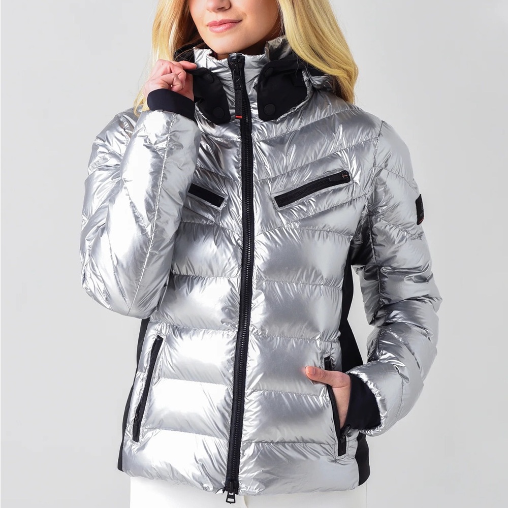 Silver ski jacket